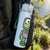 1PC Funny Green Space Robot 750ml Color Plastic Sports Water Bottle Leakproof Flip Straw Lid Suitable for Sports Office Home Use