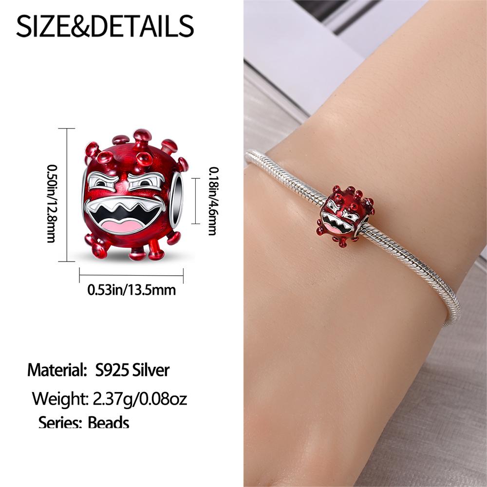 Kupfer Doktor- und Schwesternhut & EKG & Bakterien & Pillen & Medizinisches Set & Zähne Anhänger Charm passend für Markenarmband Medizinischer Schmuck