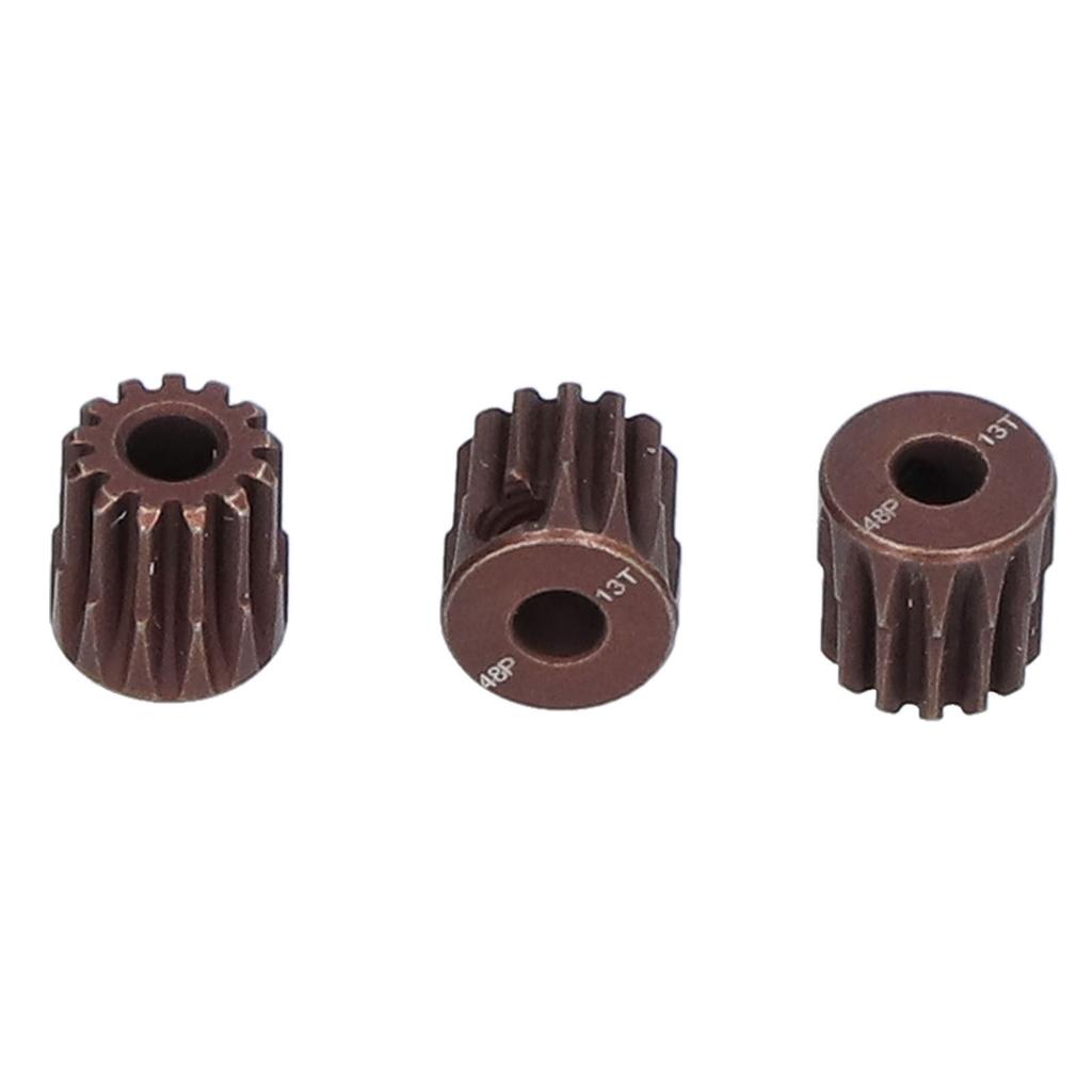 3Pcs 48DP 13T Steel Pinion Gear for 1 10 RC Car 3.175mm Shaft Brushless Brushed Motor