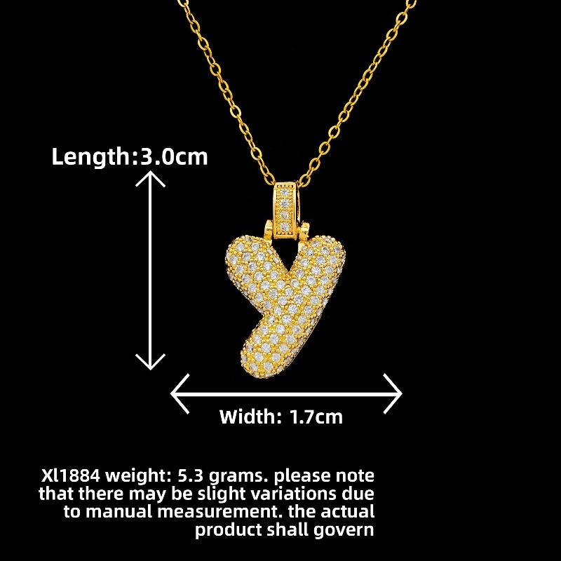 New Style Necklace Featuring Trendy Letter Design In Bold Font, with A Luxurious and Exclusive Look, Suitable for Sophisticated Accessories.
