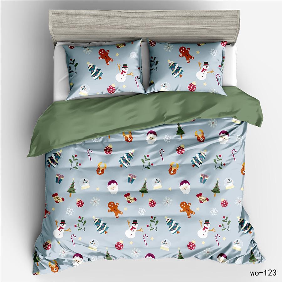 

RunGrape Christmas Duvet Cover Set Double Twin Queen King Size 240x220 Nordic Bed Linen 150 Euro EU Single 135x200 cm