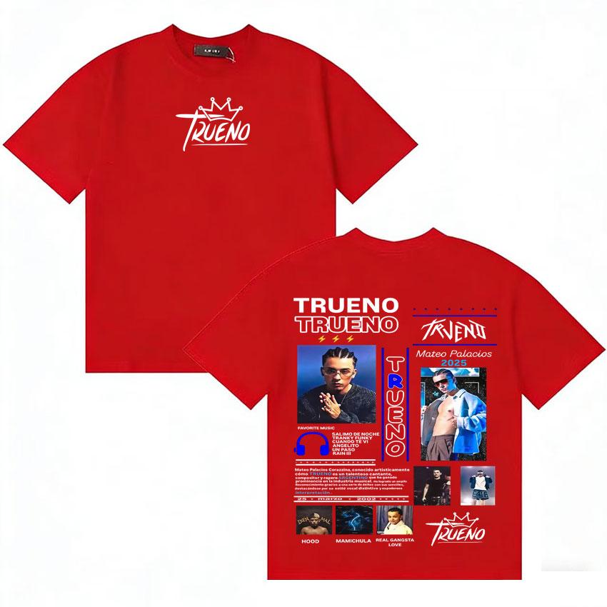 

Rapper Trueno Trendy Graphics Tshirt Unisex Women Fashion Casual Short Sleeve Tee Shirt Hot Sale Cotton Oversized Comfort Tshirts S