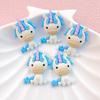 10Pcs New Cute Cartoon Unicorn Series Flat Back Resin Cabochons Scrapbooking DIY Jewelry Craft Decoration Accessorie