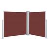 VidaXL Retractable Side Awning Brown 120 X 600 Cm