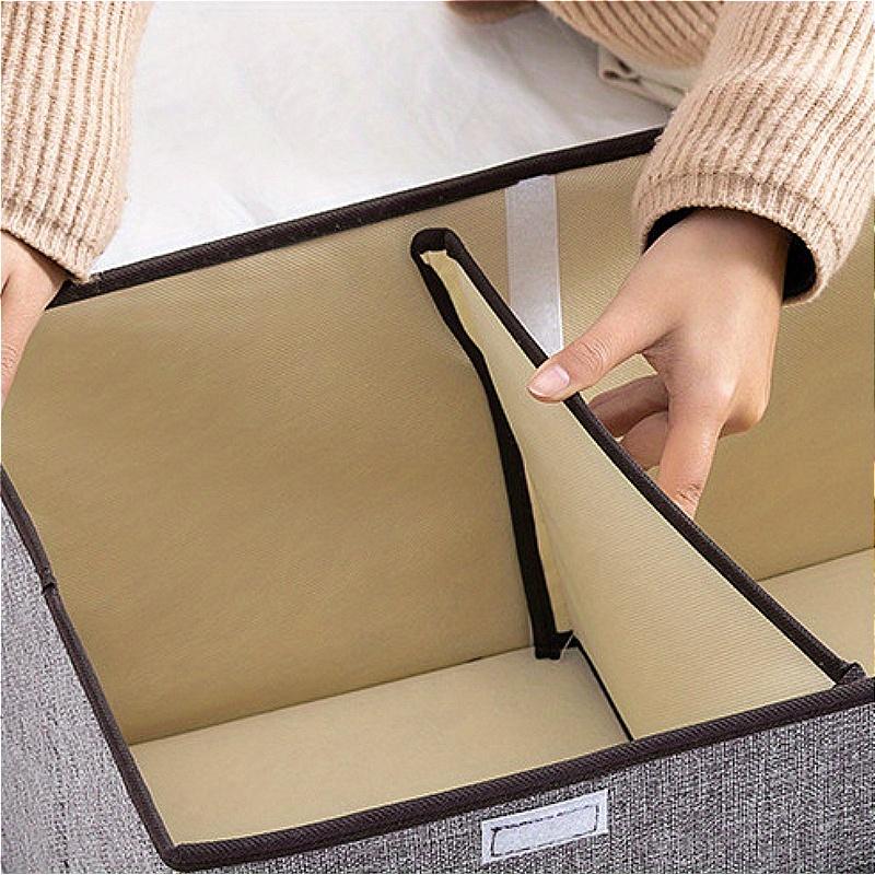 2 Stück zusammenklappbare Aufbewahrungsboxen, stapelbare Aufbewahrungsboxen, Aufbewahrungsbox-Organizer, Aufbewahrungsboxen mit Griffen, Schrank-Organizer und Aufbewahrungskörbe