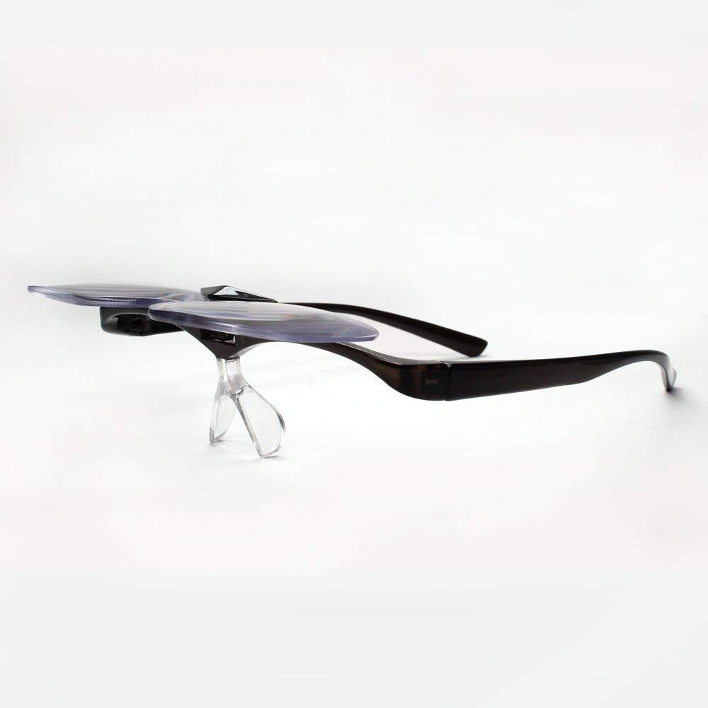Magnifying Face Trick Magnifying Glass Glass, Loupe, 1.4x Magnification, Flip-Up Type, Glasses, Black, Hands-Free, Glasses-Type FTL03-1