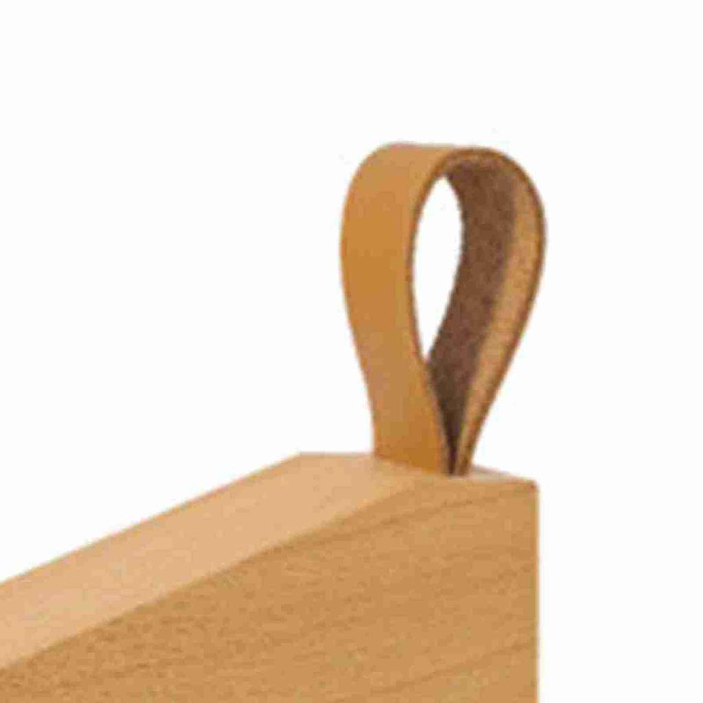 Wooden Door Stopper Prevent Slip Shock Absorbing Quiet Beech Wood Floor Door Stop with Band for