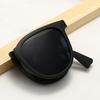 Foldable Sunglasses Women Circular Lenses Easy To Carry Uv400 Full Frame Sunscreen Glasses