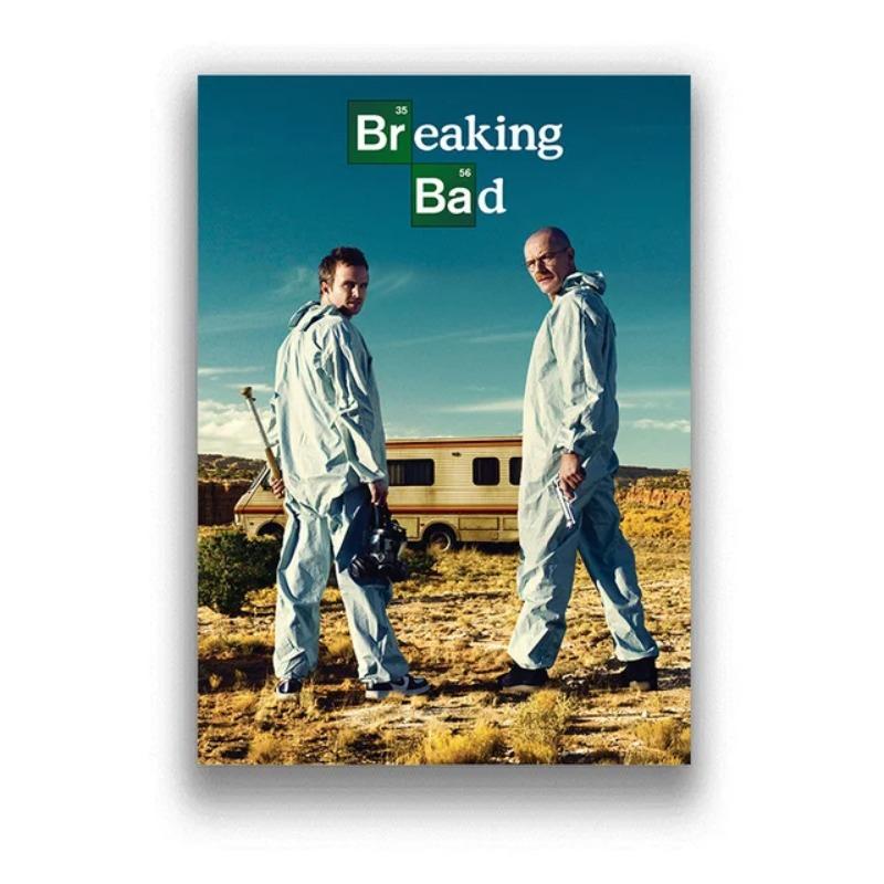 Breaking Bad Klassische Krimi-TV-Serie Poster Leinwandmalerei Heisenberg Drucke Wandkunst Bilder Moderne Heimzimmerdekoration