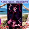 1pc Draculaura (3) Beach Towel Ideal Birthday Gift For Family, A Vibrant Beach Towel Suitable for Outdoor Activities