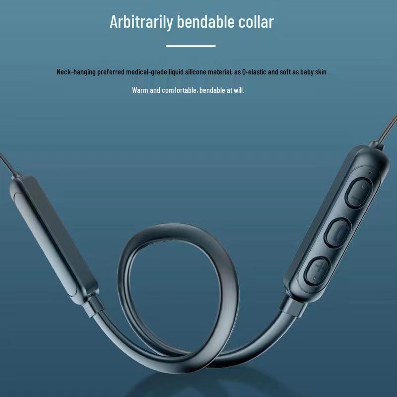 S6 Wireless Waterproof Neckband Earbuds - Dynamic In-ear Bluetooth Headset for Running