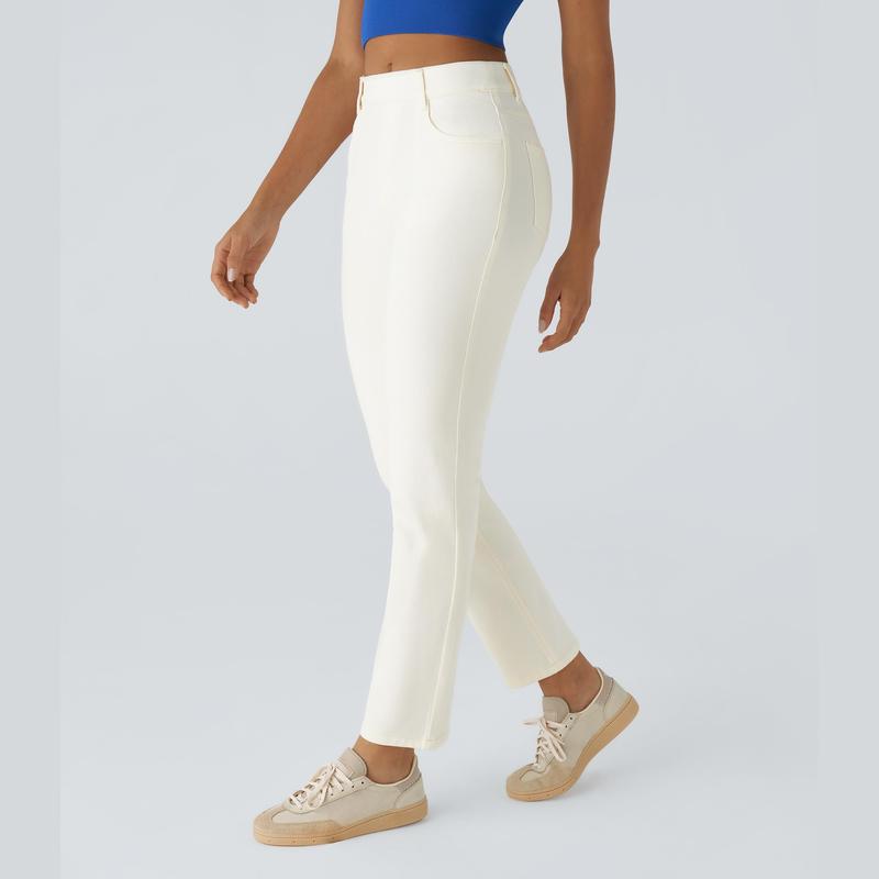 D 35021 European & American High-Waisted Yoga Jeans - New Style Cross