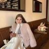 Giacca in finta pelliccia di visone in pile stile crema popolare europea e americana design corto da donna cappotto ispessito
