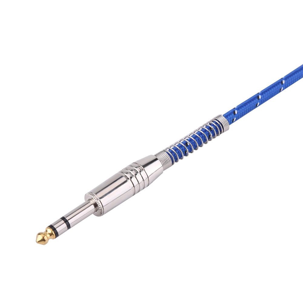 6,35 mm Stereo Stecker auf Stecker Audiokabel für E-Gitarre Mischpult Stereo 1 Meter