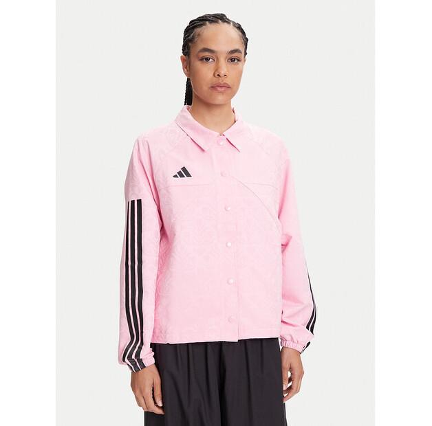 

Демисезонная куртка adidas Tiro x Common Goal Coaches JL7648, розовая, свободная посадка L