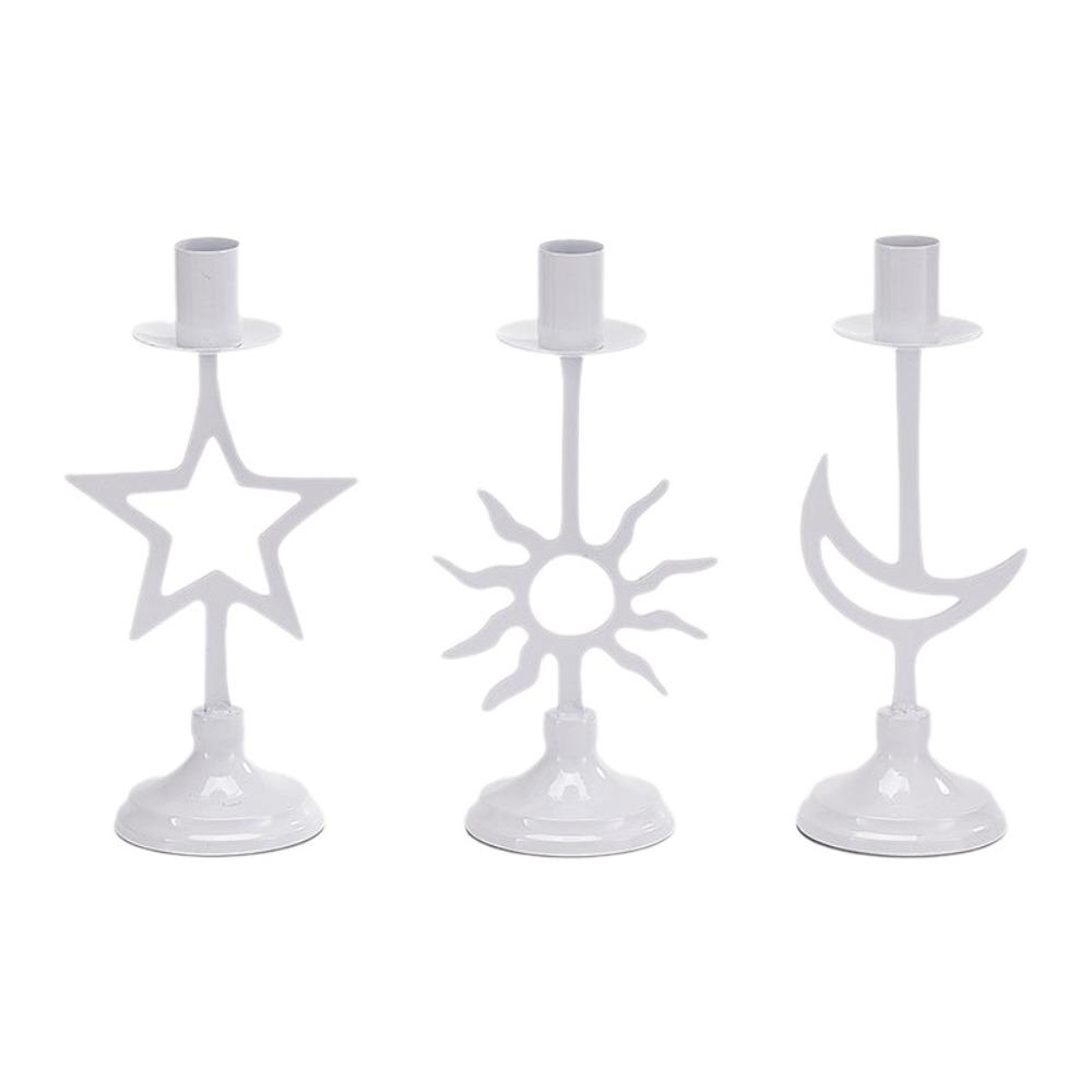 Vintage Stars Candle Holder Handicraft Hollow Candle Holders Modern Candle Stand  Dining Table