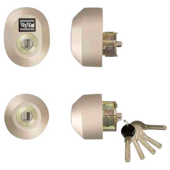 

LIXIL TOSTEM Door Lock Set Shine Gray (Yushin W-Cylinder) Z-2A2-DCTC