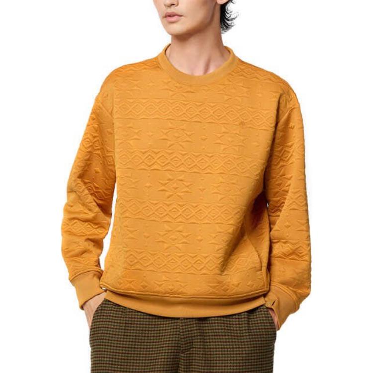 Timberland Tokyo Design Collective Solid Outdoor Casual Sport Jacquard Long Sleeve Sweatshirt Unisex sweatshirt Wheat TB0A6FW37631