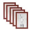 Handcrafted Wooden Rotating Clip Photo Frame Set 5pcs 6x8 7x10 A3 A4 Wall Decor Living Room Bedroom Office