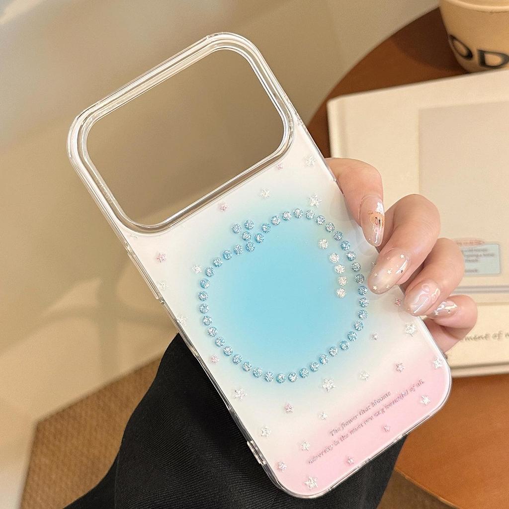 Glitter Gradient Powder Blue iPhone Case for iPhone 17 and iPhone 17 Pro Max