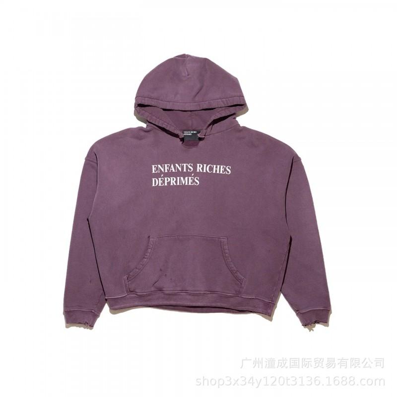 Túlméretezett mosott pamut kapucnis pulóver betűnyomattal Uniszex Streetwear Őszi alkalmi pulóver