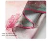 Elegant Pink Rose Mulberry Silk Scarf - Luxury Gift for Mom: Light, Decorative Neckerchief Snood