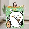 Super Warm BlanketChildren Travel Joke Bear Throw Blanket  Flannel Bedspread For Couch Bed Funny Sofa Bed Cover