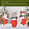 Christmas Pendant Adorable Room Hanging Decors Snowman Santa Claus Home Ornament DIY Xmas Tree Pendant Prop Party Supplies