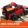 GLOBACT RC Crawler Car Parts Roof Decoration Luggage Net Recovery Board Toolbox Wood Box Shovel for 1/18 TRX4M 1/24 Axial SCX24