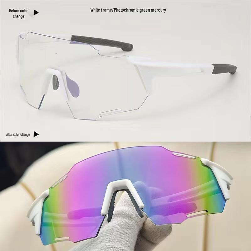 Photochromic Cycling Glasses: Windproof, Day & Night Use for Outdoor Sports & Running