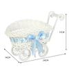 Kawaii Puppenkorb Geflochtener Aufbewahrungskorb Vitrine Süßigkeitenbehälter Niedlicher Rosa Tisch-Einkaufskorb Geschenkwagen Dekorationskasten Regal