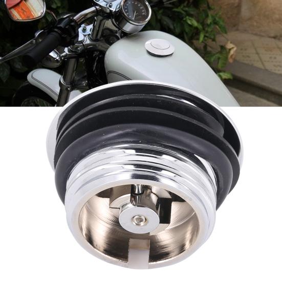 MP12-001-0006 Fuel Tank Cap Convenient Anti-collision Push Type Motorcycle Aluminium Left-hand Thread Oil Tank Cap for XL1200 XL883 X48 V72