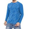 Men's Fashion Printed Raglan Long Sleeve Sports Top