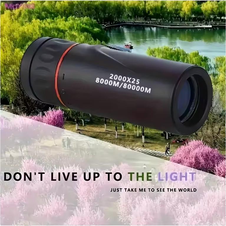 Xiaomi Youpin Dalekohled 2000X25 Hd Monokulární dalekohled Monokulární dalekohled s vysokým výkonem pro noční vidění Mini přenosný dalekohled Cestování