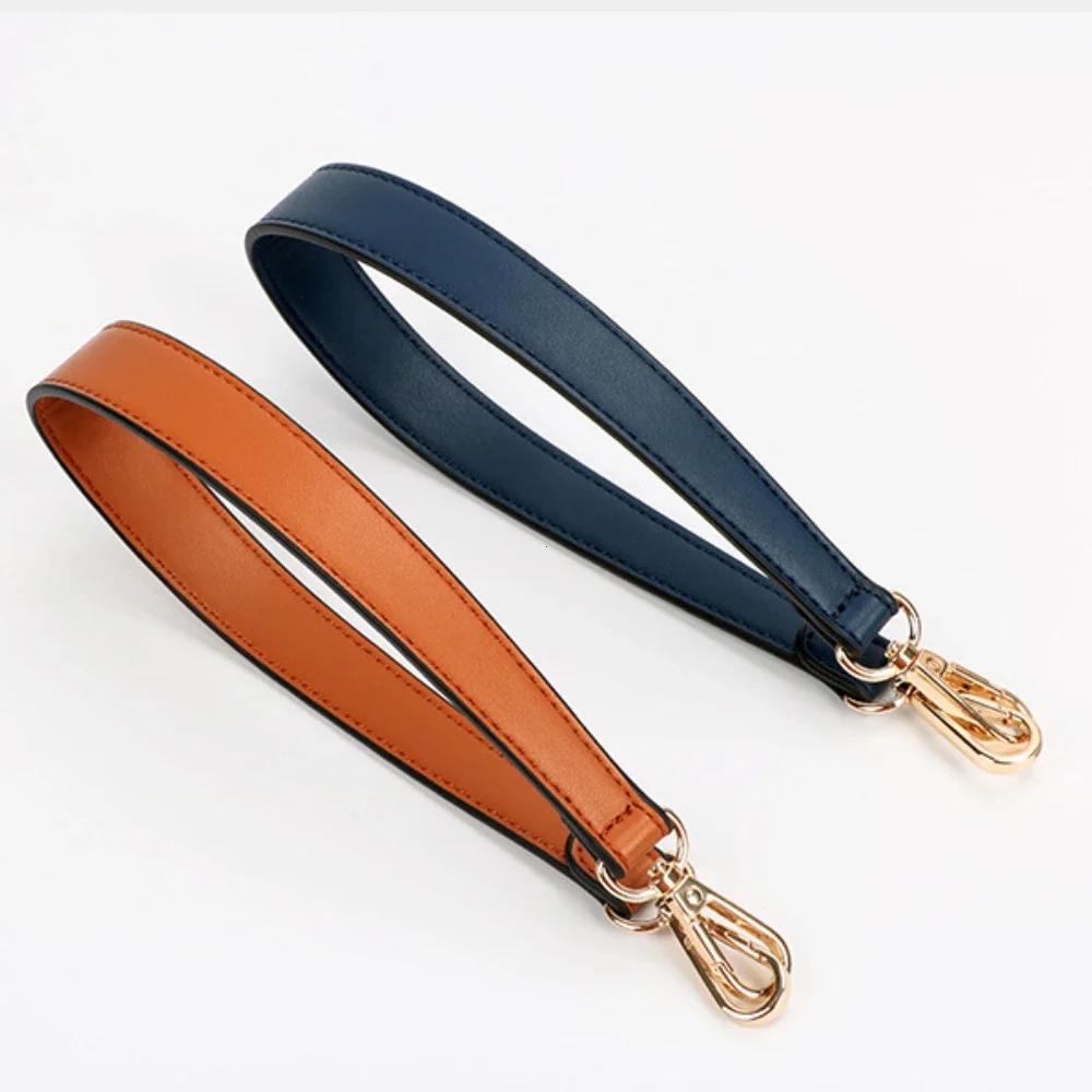 Tracolla in Vera Pelle al 100% Manici per Borse a Mano Cinturino Corto per Borsa Cinturino per Portamonete Fibbia Dorata Cintura di Ricambio per Borsa Fascia