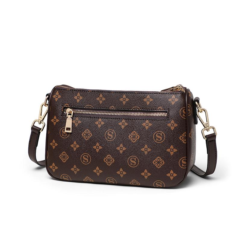 Bag Women's Bag Fashion Crossbody Bag Large Capacity Shoulder Bag Women's Bag Retro Middle-aged Mother Bag