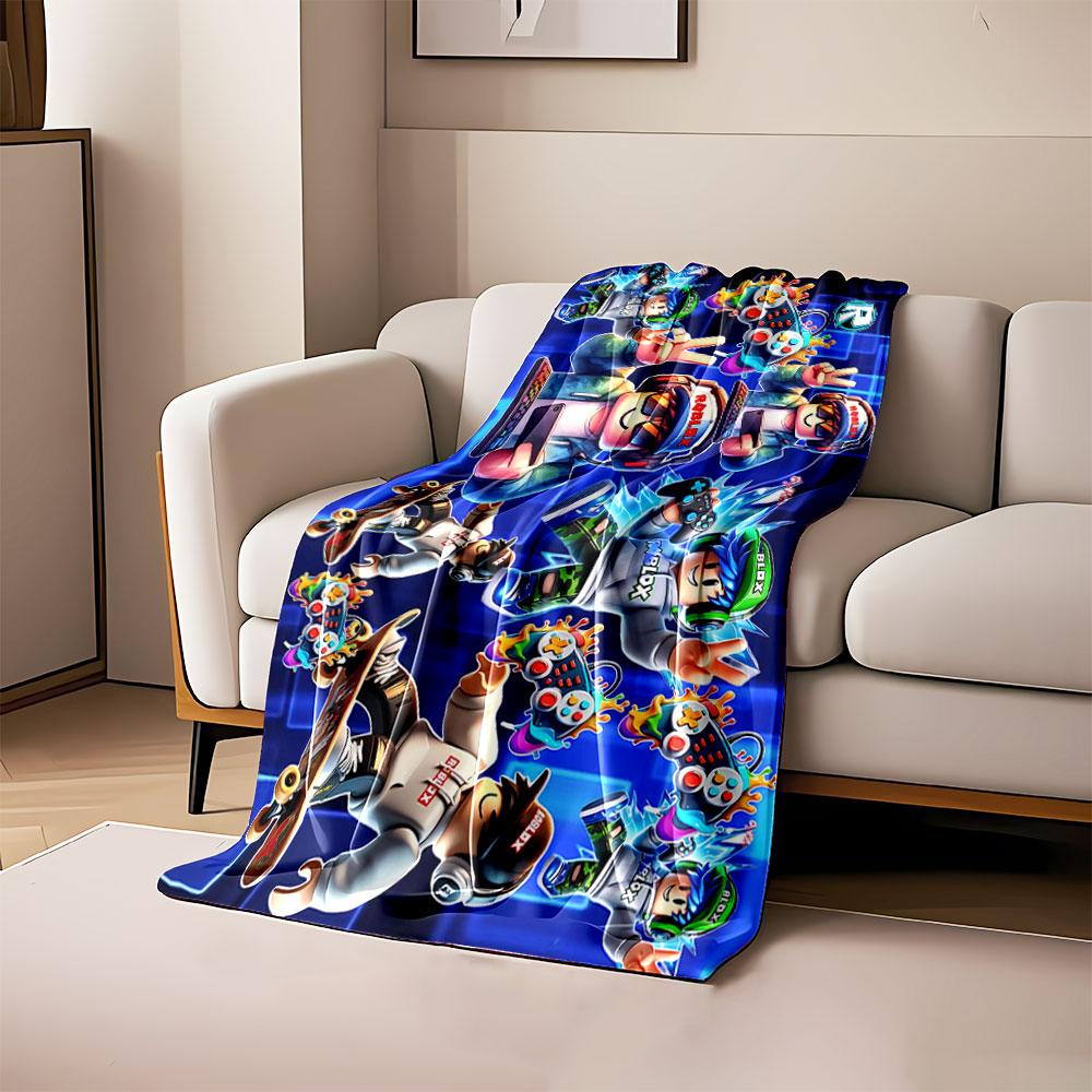 

Colorful gaming-themed characters with controllers and dynamic poses. for all seasons blanket lunch break throw gift 80cm x 120cm