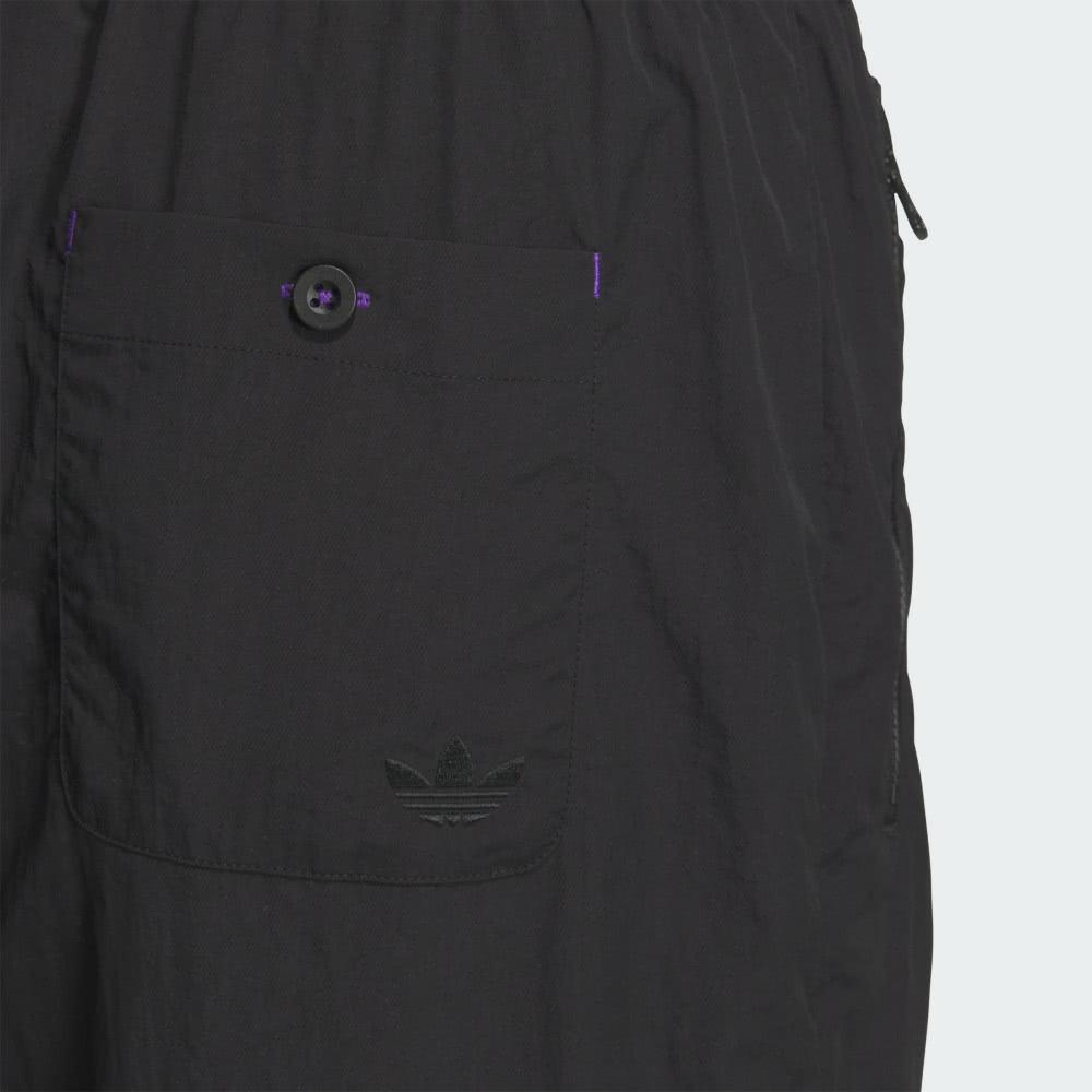 adidas Originals Chinese V-Day SS24 CVD Pant Series Loose Fit Casual Drawstring Knit Sports Pants Men Pants Black JM9743