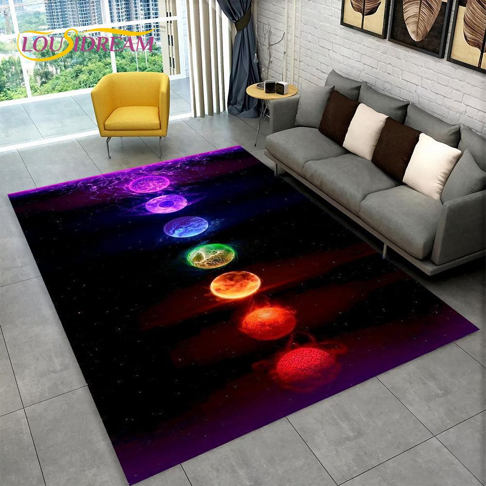 

Радуга 7 Чакра Мандала Богемия Коврик, Коврик для гостиной Спальня Диван Коврик Декор, Йога Мягкий нескользящий напольный коврик 40x60cm(15x23in)