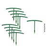 4/8set Plastic Plant Support Pile Stand Plant Support Pile for Flowers Greenhouses Arrangement Fixing Rod Holder Garden Tools