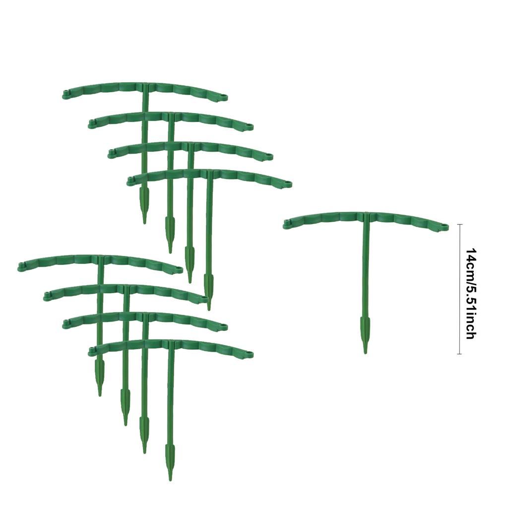4/8set Plastic Plant Support Pile Stand Plant Support Pile for Flowers Greenhouses Arrangement Fixing Rod Holder Garden Tools