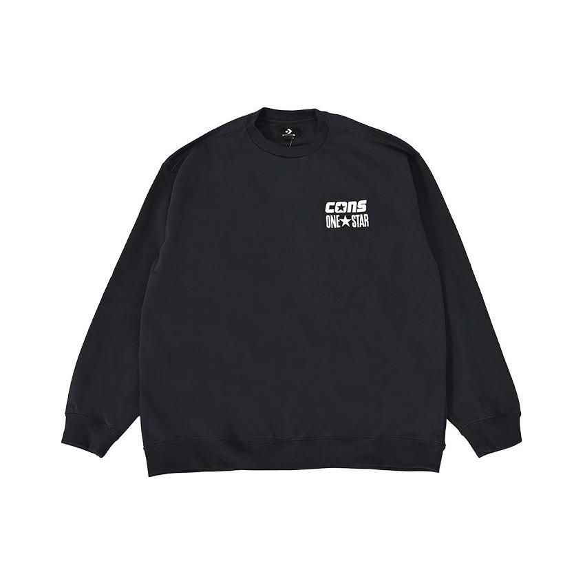 

New Converse Sweatshirt Men s Black 10026900-A03 XL