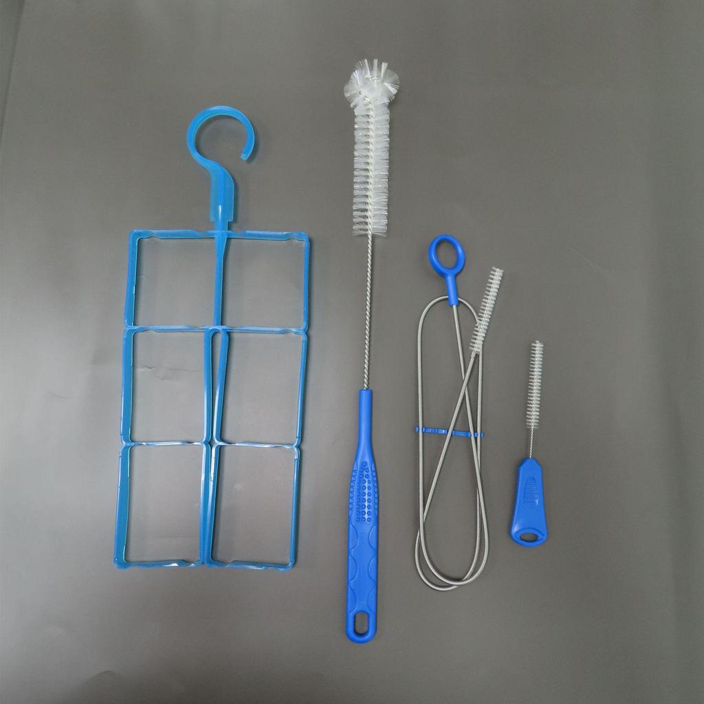 Outdoor Hydration Pack Cleaning Brush Set - Tube Nozzle, Bristle Brush & Bladder Liner Accessories