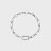 Noailles Silver (W) Link Chain Bracelet S HL3B98068W9