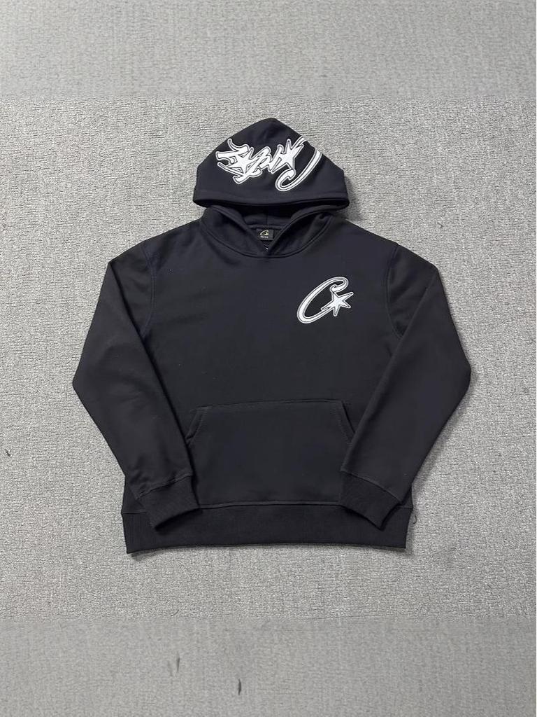 Corteiz Alcatraz C-Star Besticktes Hoodie und Fleece Jogginghosen Set