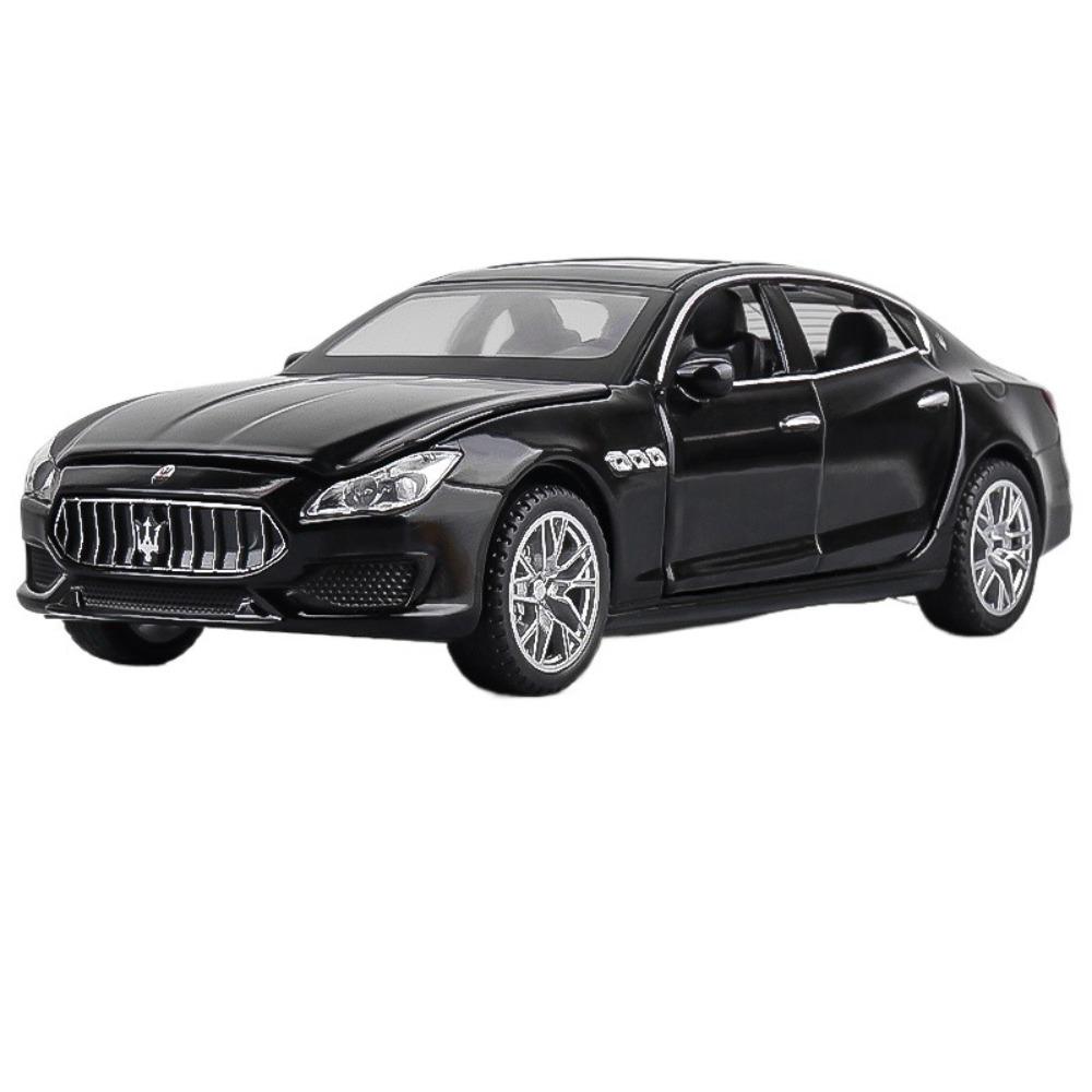 

1/32 Maserati Quattroporte Coupe Металева Модель Автомобіля Лита Металева Іграшкова Машинка Модель Автомобіля Симуляція Звук Світло Колекція Подарунок чорний
