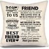 To My Bonus Daughter Gift Ideas Throw Pillow Covers for Bonus Daughter from Bonus Mom Bonus Dad Birthday Graduation Thanksgiving