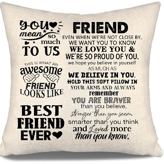 To My Bonus Daughter Gift Ideas Throw Pillow Covers for Bonus Daughter from Bonus Mom Bonus Dad Birthday Graduation Thanksgiving