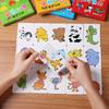 Tierkarten Zuordnungsspiel Kinder Puzzles Cartoonmuster Kognitives Spielzeug Früchte Verkehr Gedächtniskarten Kinder Frühes Lernspielzeug