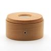 USB Operated Decorative Light Base Featuring 7 Chromatic Modes for Showcasing Glass Craft In Secure Wood Housing